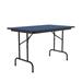 Correll, Inc. 48" Rectangular Portable Folding Table Wood in Blue/Black | 29" H x 48" L x 30" W | Wayfair CF3048PX-37