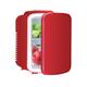 GOGEXX 0.141 Cubic Feet Freestanding Mini Fridge Plastic in Red | Wayfair LJL-Fridge-red