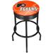 Trademark Global NHL Swivel 28.5" Bar Stool Upholstered, Steel in Black | 29 H x 20.75 W x 20.75 D in | Wayfair NHL1006-PF