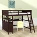 Harriet Bee Harrisen Full Loft Bed w/ Drawers Wood in Brown | 69.4 H x 58.6 W x 80.6 D in | Wayfair 920BEF6E1E7C4E4DB7B508DD3E2D1A01