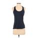 Athleta Active Tank Top: Blue Stripes Activewear - Women's Size Small