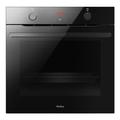 Amica EBX 943 600 S Einbaubackofen/Schwarz-Glas / 77 Liter Garraumvolumen / 9 Funktionen (z. B. Umluft, Ober-/Unterhitze) / Timer/Versenkknebel