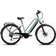 E-Bike SAXONETTE "SAXONETTE Deluxe Sport (Trapez)" E-Bikes Gr. 50 cm, 28 Zoll (71,12 cm), grün (petrol) E-Bikes