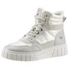 Winterboots MUSTANG SHOES, Damen, Gr. 40, beige (ecru, hellbeige), Lederimitat, Textil, sportlich, Schuhe, mit gepolstertem Schaftrand