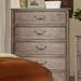 Wooden Chest with antique handles, Rustic Natural Brown