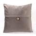 20" x 20" Solid Reversible Indoor Throw Pillow with Front Button