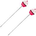 2pcs Cake Tester and Releasing Tool Cake Tester Cute Cake Testers Metal Cookie Cake Metal Detectors Cooking Bread Tool Stainless Steel Cake Tester Biscuit Stirring Pin Test Needle