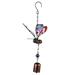 Meuva Butterfly Wind Chime Garden Metal Wind Bell Tube Hanging Ornament For Indoor Decoration Outdoor Suitable Opulent Lifestyle Wind Chimes Yard Decorations Solar Outdoor Chimes Wind Large