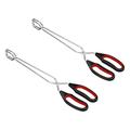 Shpwfbe Kitchen Utensils Set Tongs Extra Long Scissors Pliers 2Pc Stainless Steel Grill Tongs Food Tongs Kitchen Gadgets