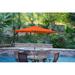 Jeco 9 ft. Aluminum Patio Market Umbrella Tilt with Crank - Orange Fabric & Bronze Pole