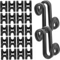 50pcs Hanger Link Hook Plastic Hook Flocked Hangers Hooks for Keys Cascading Hanger Hook Plastic Hangers 100 Pack Cloth Flocking Connector Hooks Space Saving s Hanger Hooks Thicken