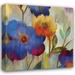 Aimee Wilson 15x15 Gallery Wrapped Canvas Wall Art Titled - Ikat Florals I