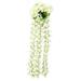 Meuva Hanging Flowers Artificial Violet Flower Wall Wisteria Basket Hanging Garland Holder for Artificial Flowers Yule Altar Geraniums Artificial Flowers