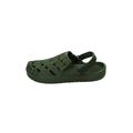 Extra Wide Width Men's Rubber Clog Water Shoe by KingSize in Army Green (Size 16 EW)