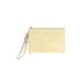 Cole Haan Leather Wristlet: Gold Bags