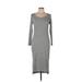 Pure & Good Casual Dress: Gray Dresses - Women's Size Large