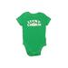 Old Navy Short Sleeve Onesie: Green Bottoms - Size 6-12 Month