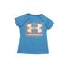 Under Armour Active T-Shirt: Blue Sporting & Activewear - Kids Girl's Size X-Small