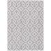 White 60 x 36 x 0.19 in Area Rug - Bungalow Rose Rectangle Ferran Indoor/Outdoor Area Rug w/ Non-Slip Backing | 60 H x 36 W x 0.19 D in | Wayfair