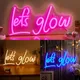 Let's Glow LED Neon Sign USB 62 Neon Signs Night Light 3D Wall Art Game Room Bedroom Living