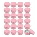 24Pcs Durable Aluminium Boxes Ointment Cream Containers Empty Makeup Cases Cosmetic Sample Holder for Home Travel 50ml