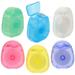 6Pcs Tooth Floss Roll Portable Dental Floss Picks Floss Picks Roll Floss Box for Home Travel