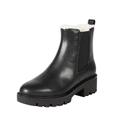 The Drop Damen Campbell Sherpa Chelsea Boot, Schwarz, 38.5 EU