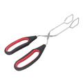 iOPQO Kitchen Utensils Set Kitchen Gadgets Stainless Steel Scissor Tongs With Plastic Silicone Handle Great For Kitchen Food Cooking Baking Barbecue Bbq Grilling 9 Â½ Inch (2 Pieces) Tools