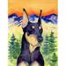 Carolines Treasures Doberman Garden Size Flag