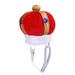 1pc Pet Crown Hat Creative Personality Funny Headdress Lovely Novelty Cat Headpiece - Size S(Red)
