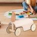 Ride on Toys for 1+ Year Old Balance Cars Walking Car Toddlers Wooden Ride on Toys with Wheels Children Push Walking Toys Pink