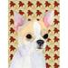 Carolines Treasures Chihuahua Fall Leaves Portrait Flag Canvas House Size