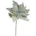 Vickerman 22 Pewter Poinsettia Artificial Christmas Flower 6 per Bag