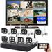 Solotech 8CH 1080P HD WiFi Wireless Security Camera System 22 Monitor Pro NVR Surveillance System Kit CCTV Security Camera System for Home IP66 Weatherproof Bullet Camera