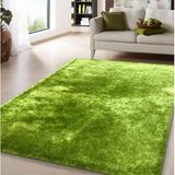 Fluffy Shaggy Area Rugs Ultra Soft Area Rug Fluffy Carpets 8x11 Feet Indoor Modern Plush Carpet for Living Room Bedroom Kids Room Home Decor Upgrade Non-Slip Durable Rectangular Fuzzy Rug Lime Green