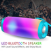 Eterstarly Wireless Bluetooth Speaker with Colorful LED Light and 361 Surround Sound Outdoor Music Party Speaker