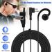 Walkie Talkie Earpiece HFDR Noise Canceling Headset 2 Pin Acoustic Tube Earpiece with Mic PTT Two Way Radio Earpiece Compatible with Motorola CLS1410 CLS1110 CP200 GP2000 T600 T800 Radio(2/1Pcs)