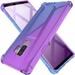 Galaxy S9 Plus Case Clear Cute Gradient Shockproof Bumper Protective Cell Phone Back Cover for Samsung Galaxy S9+ Soft TPU Skin for Women Girls Flexible Slim Fit Rubber Silicone Gel Case (Purple/Blue)