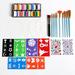 Anself Professional Watercolor Paint Palette Set with 12 Colors Non-Toxic Face and Body Painting Makeup for Artists
