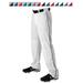Alleson Athletic 605WLB Adult Baseball Pant with Braid - White Royal