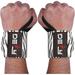 Defy Thumb Loops Wrist Wraps - Ideal for Men & Women Weightlifting Powerlifting Strength Training Black 18 Inches