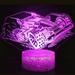 3D Tank Night Light Led Touch Switch Decor Table Desk Optical Illusion Lamps 7 Color Changing Lights LED Table Lamp Xmas Home Love Birthday Children Kids Decor Toy Gift