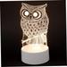 YSTIAN Owl Decor 3pcs 3D Night Light Desk LED Wall Lights LED Night Light Illusion Animal Light Horse Desktop Lamp Optical Illusion Lamp 3D Effect Night Lamp 3D Night Lamp 3D Visual Lamp