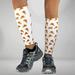 Zensah Pizza Compression Leg Sleeves L/XL / White