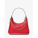 Michael Kors Wilma Large Leather Shoulder Bag Red One Size