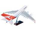 MUZIZY copy airplane model 1:160 46cm Airplane ABS Metal Aircrafts Airbus A380 For Qantas Finished Product Plane Model Collection