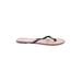 Charles Albert Flip Flops: Black Solid Shoes - Women's Size 10 - Open Toe