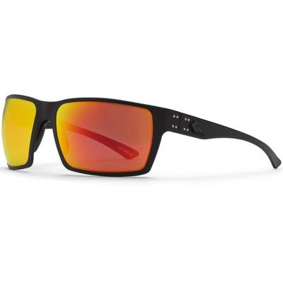 Gatorz Marauder Glasses Smoke Polarized Lens w/Sunburst Mirror Black Cerakote One Size GZ-12-413