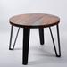 17 Stories Hugall Coffee Table Wood/Metal in Black/Brown | 17.5 H x 24 W x 24 D in | Wayfair E0729DD4812F4B18ABC94B0F7141E8B9