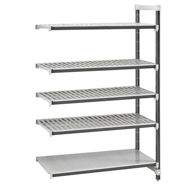 Cambro EXA243084VS5480 Camshelving Elements XTRA Vented/Solid Shelving Unit - 5 Shelves, 30